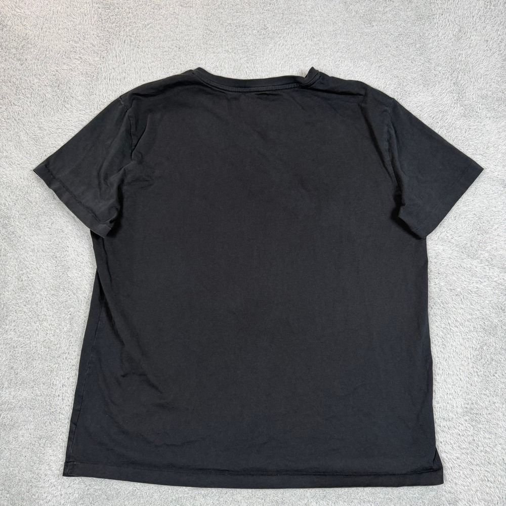 Polo Ralph‎ Lauren Mens Black V-Neck T-Shirt Red Pony Logo Cotton Large RN41381 - Picture 2 of 11
